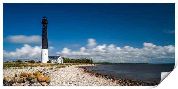 Sorve Lighthouse Panorama Print by DiFigiano Photography