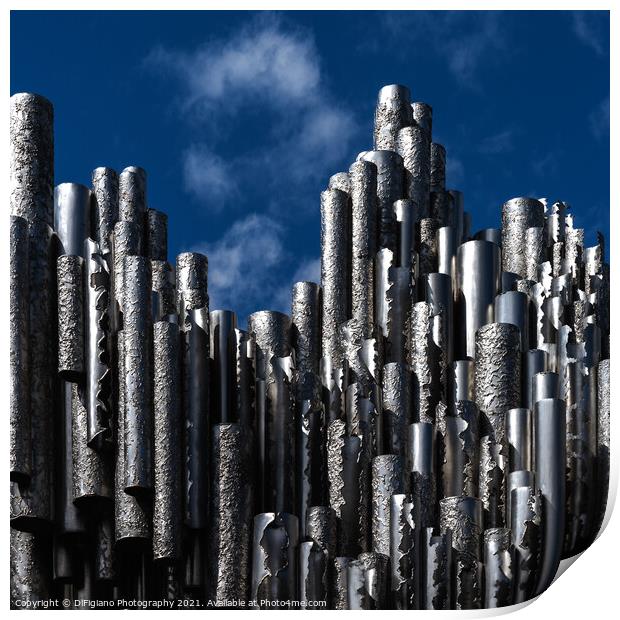 The Sibelius Monument Print by DiFigiano Photography