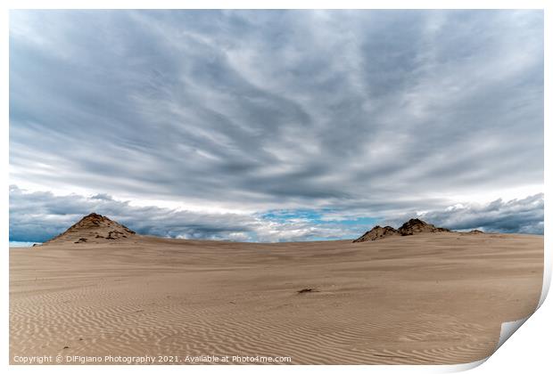 The Dunes At Slowinski Print by DiFigiano Photography