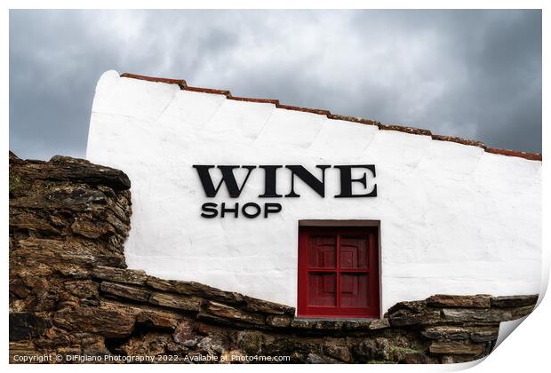 The Wine Shop Print by DiFigiano Photography