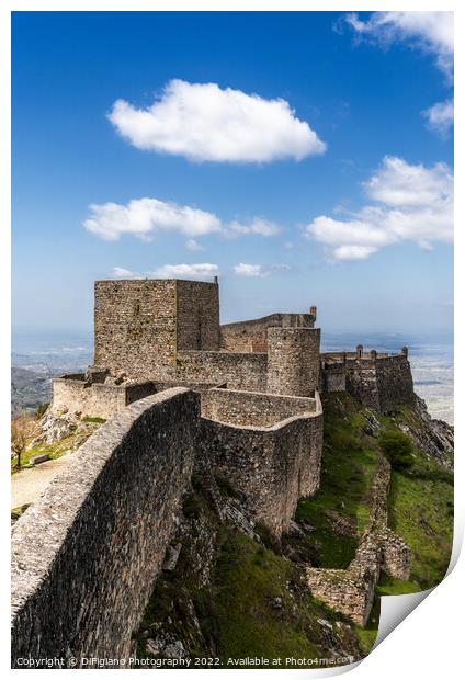 Marvao Castle Print by DiFigiano Photography