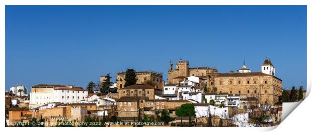 Caceres Old Town Print by DiFigiano Photography