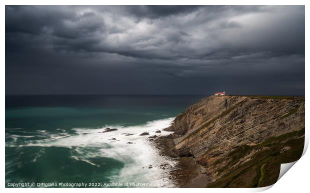 Cabo Vidio Lighthouse Print by DiFigiano Photography