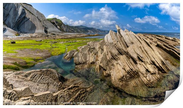 Zumaia Flysch Print by DiFigiano Photography