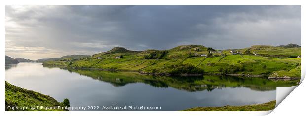 Loch Inchard Reflections Print by DiFigiano Photography