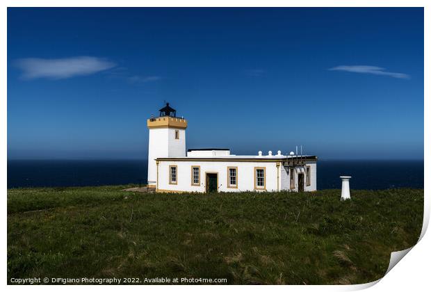 Duncansby Head Lighthouse Print by DiFigiano Photography