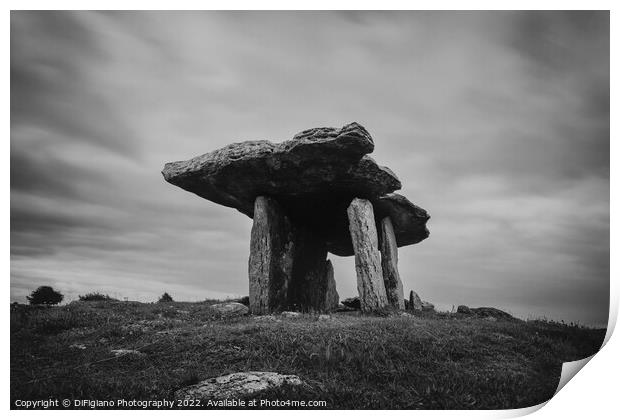 Poulnabrone Dolmen Print by DiFigiano Photography