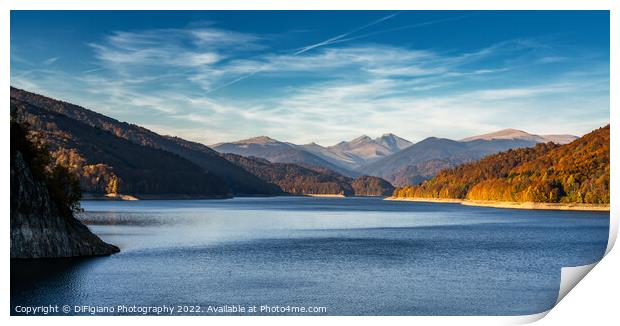Lake Vidraru Print by DiFigiano Photography