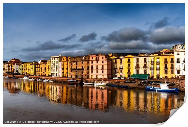 Bosa Waterfront Print by DiFigiano Photography