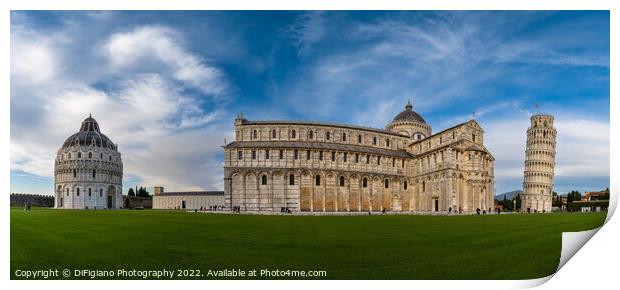 Pisa Panorama Print by DiFigiano Photography