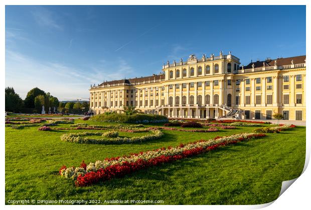Schoenbrunn Palace Print by DiFigiano Photography