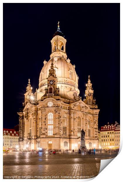 Frauenkirche Dresden Print by DiFigiano Photography