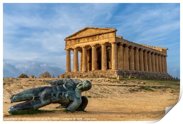 Temple of Concordia Print by DiFigiano Photography