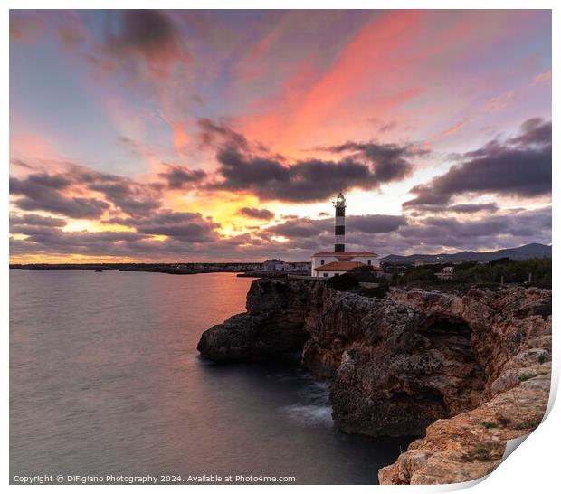 The Portocolom Lighthouse Print by DiFigiano Photography