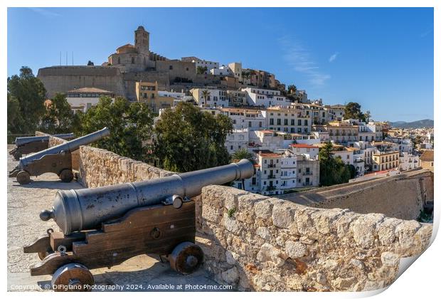 Old Town Ibiza Print by DiFigiano Photography