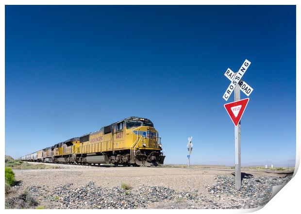 Caution (Do Not Stop On Tracks) Print by DiFigiano Photography