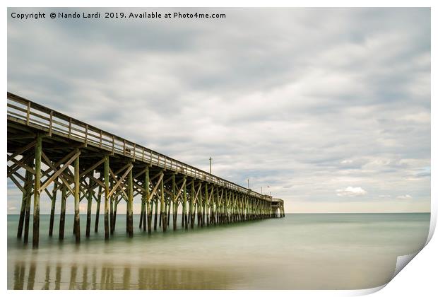 Pawleys Island Pier II Print by DiFigiano Photography