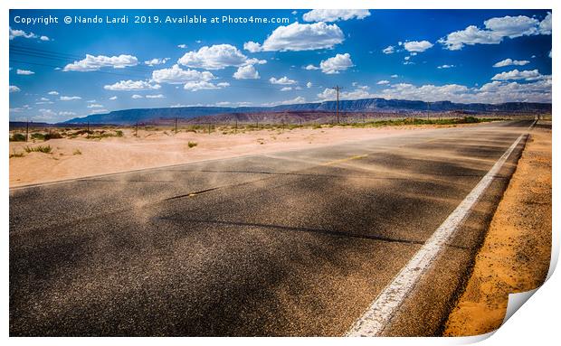 Lost Highway Print by DiFigiano Photography