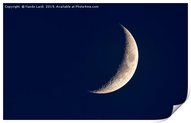 Crescent Moon Print by DiFigiano Photography