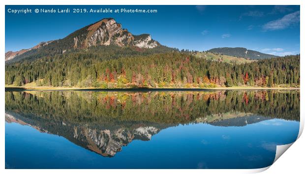 Obersee Reflections Print by DiFigiano Photography
