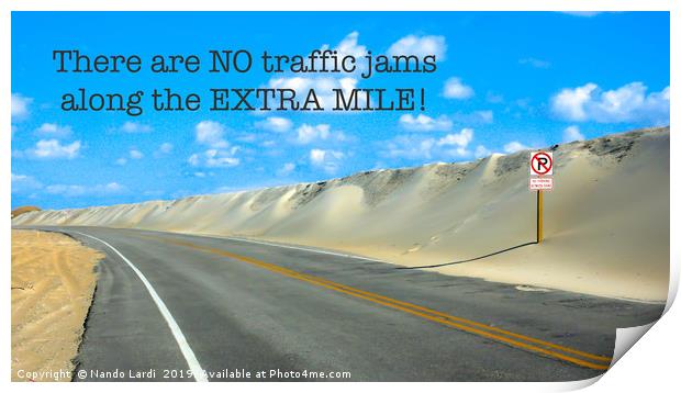 The Extra Mile Print by DiFigiano Photography