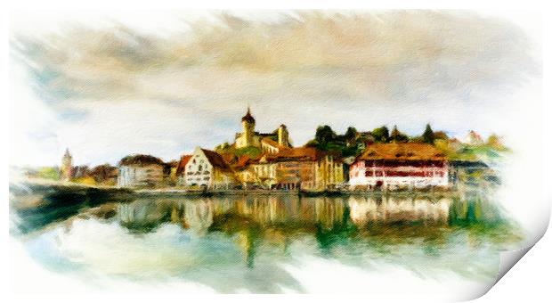 Schaffhausen Cityscape 2 Print by DiFigiano Photography
