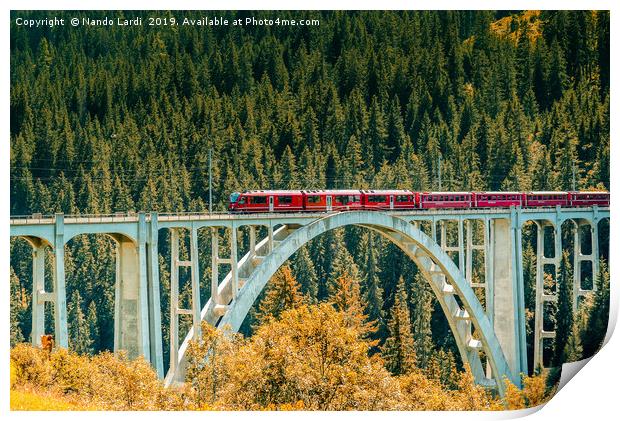 Langwies Viaduct Print by DiFigiano Photography