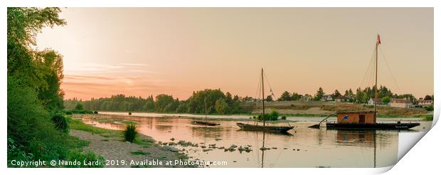 Floating The Loire Print by DiFigiano Photography