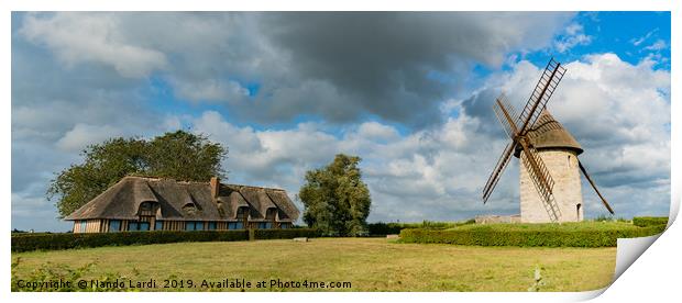 Moulin De Pierre Panorama Print by DiFigiano Photography