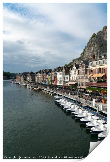 On the Meuse River Print by DiFigiano Photography
