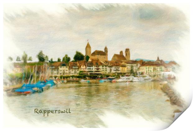 Rapperswil Cityscape Print by DiFigiano Photography