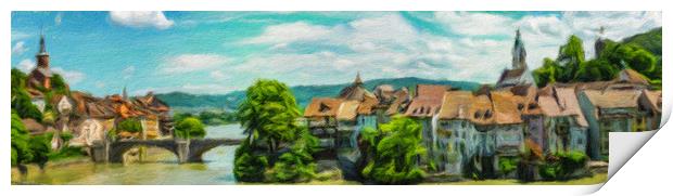 Laufenburg Cityscape 2 Print by DiFigiano Photography