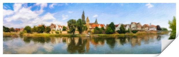 Ulm Citiyscape 2 Print by DiFigiano Photography