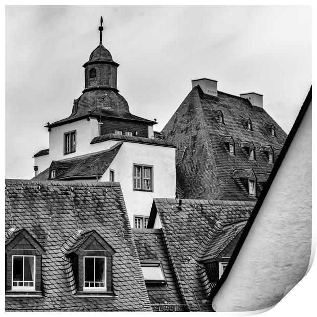 Limburg Rooftops Print by DiFigiano Photography