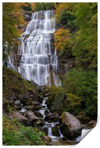 Eventail Falls Print by DiFigiano Photography