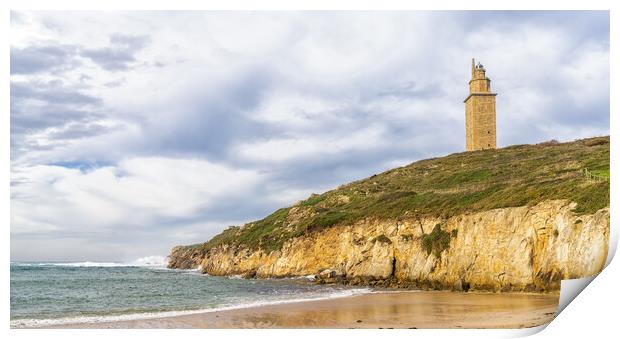 Tower of Hercules Print by DiFigiano Photography