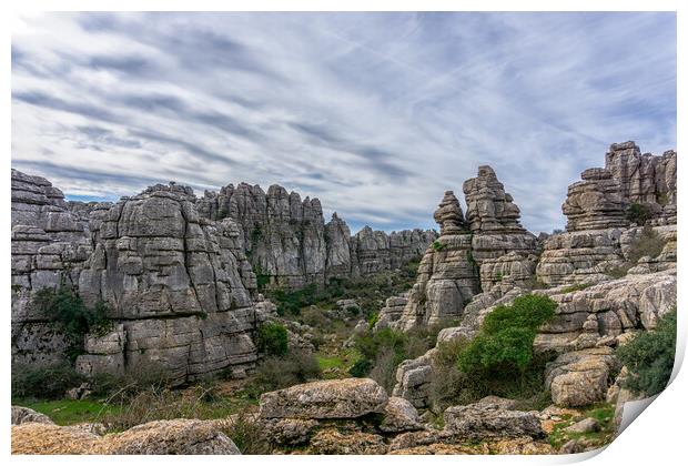 El Torcal Print by DiFigiano Photography