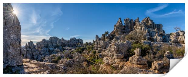 El Torcal Nature Reserve Print by DiFigiano Photography