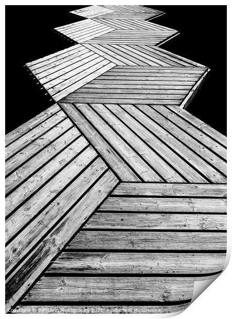 Wood On Sea 2 Print by DiFigiano Photography