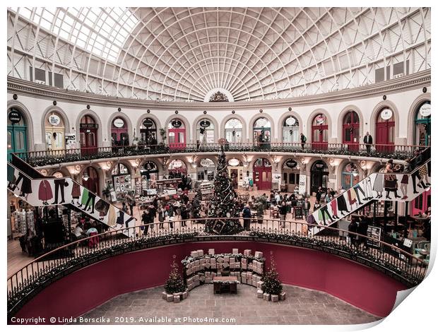 Corn Exchange Christmas Print by Linda Borscika