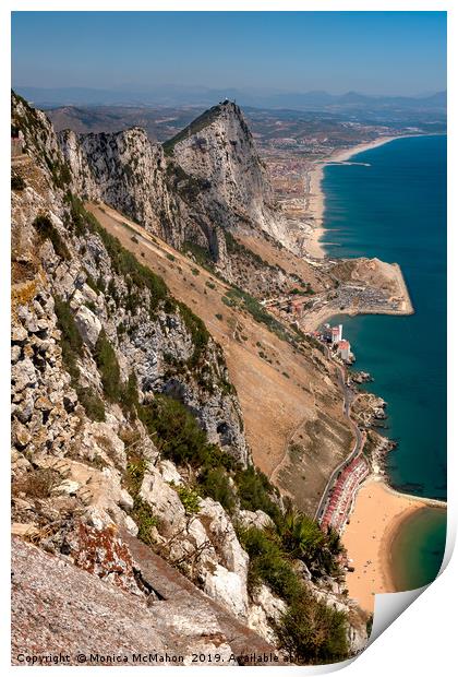 Rock of Gibraltar Print by Monica McMahon