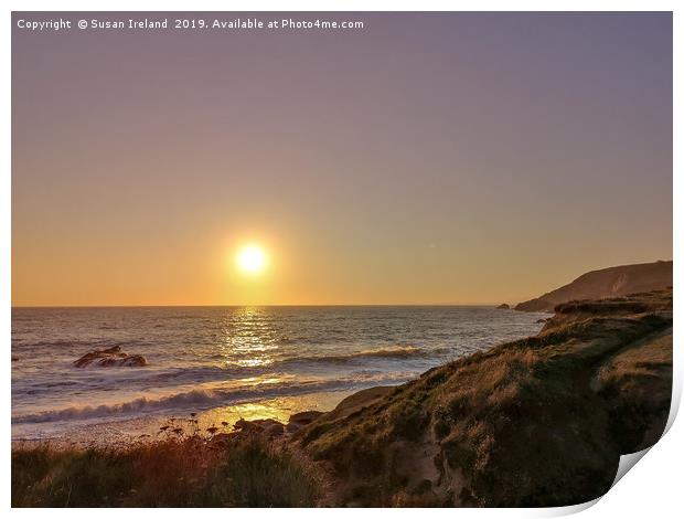 Dollar Cove Sunset Print by Susan Ireland