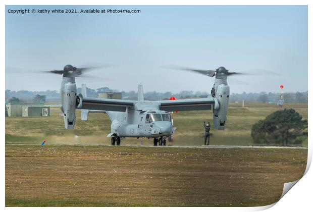 Bell Boeing V-22 Osprey Helicopter   Print by kathy white
