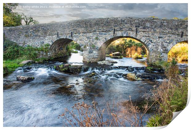  Dartmoor National Park,Postbridge  Print by kathy white