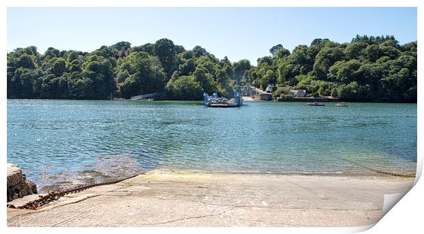 The iconic King Harry Ferry Cornwall Print by kathy white