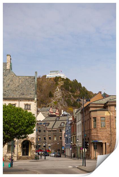 418 step walk , Alesound Norway Print by kathy white