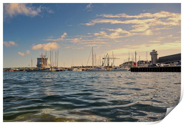 falmouth,Falmouth Golden Hour Print by kathy white