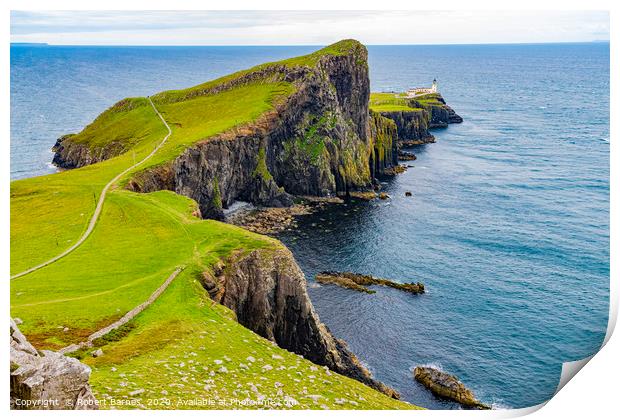 Neist Point Lighthouse Print by Lrd Robert Barnes