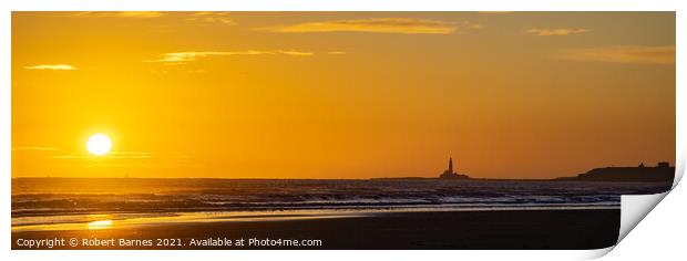 Golden Sunrise at Blyth Print by Lrd Robert Barnes