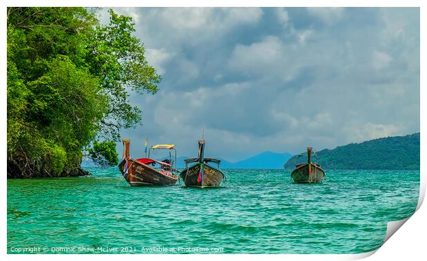 Secluded Paradise on Andaman Sea Print by Dominic Shaw-McIver